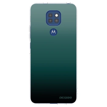 Picasee silikónový prehľadný obal pre Motorola Moto G9 Play - Verdant Fade