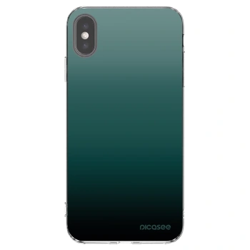 Picasee silikónový prehľadný obal pre Apple iPhone XS Max - Verdant Fade