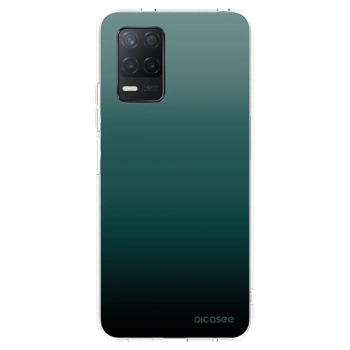 Picasee silikónový prehľadný obal pre Realme 8 5G - Verdant Fade