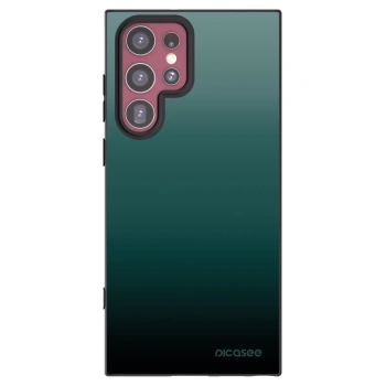 Picasee silikónový čierny obal pre Samsung Galaxy S22 Ultra 5G - Verdant Fade