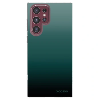 Picasee silikónový prehľadný obal pre Samsung Galaxy S22 Ultra 5G - Verdant Fade