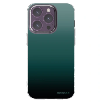 Picasee silikónový prehľadný obal pre Apple iPhone 14 Pro - Verdant Fade