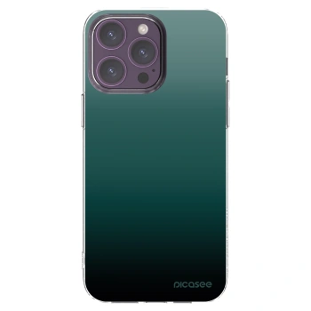 Picasee silikónový prehľadný obal pre Apple iPhone 14 Pro Max - Verdant Fade