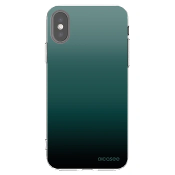 Picasee silikónový prehľadný obal pre Apple iPhone X/XS - Verdant Fade