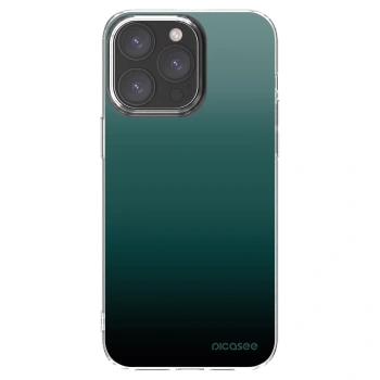 Picasee silikónový prehľadný obal pre Apple iPhone 15 Pro Max - Verdant Fade
