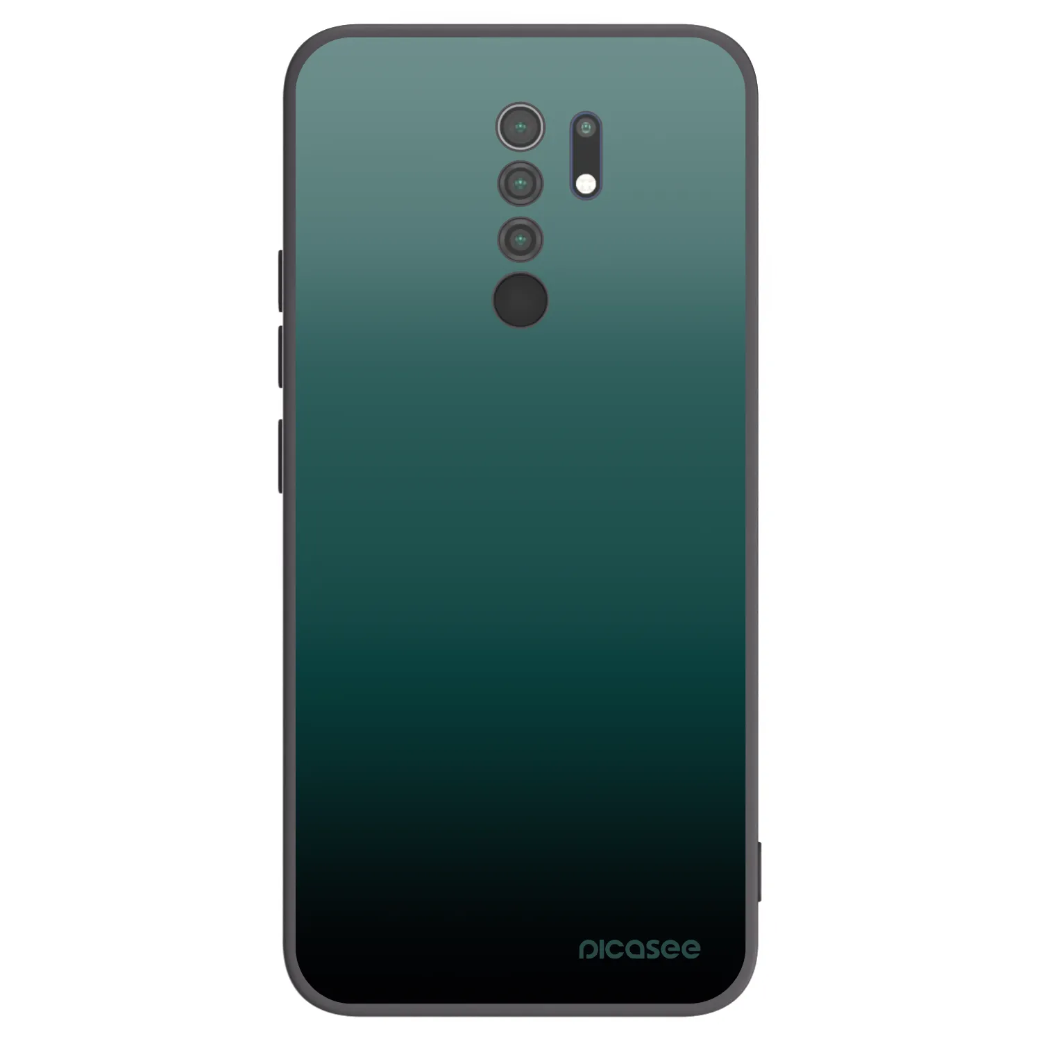 Picasee silikónový čierny obal pre Xiaomi Redmi 9 - Verdant Fade