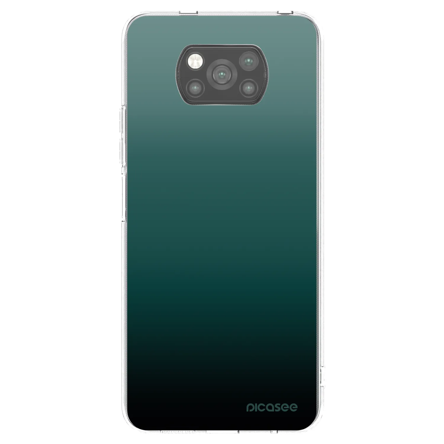 Picasee silikónový čierny obal pre Xiaomi Poco X3 - Verdant Fade