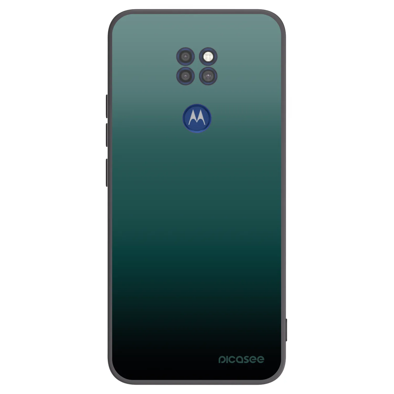 Picasee silikónový čierny obal pre Motorola Moto G9 Play - Verdant Fade