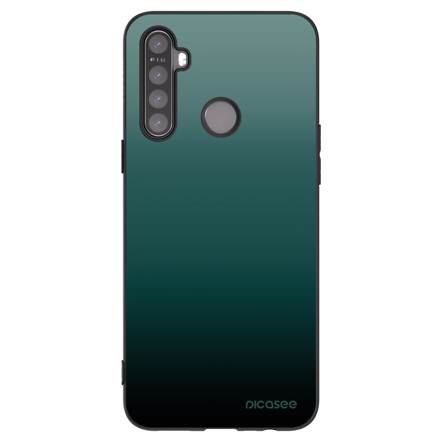 Picasee silikónový čierny obal pre Realme 6i - Verdant Fade