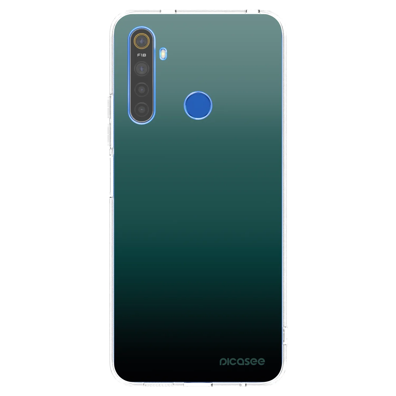 Picasee silikónový prehľadný obal pre Realme 5 - Verdant Fade