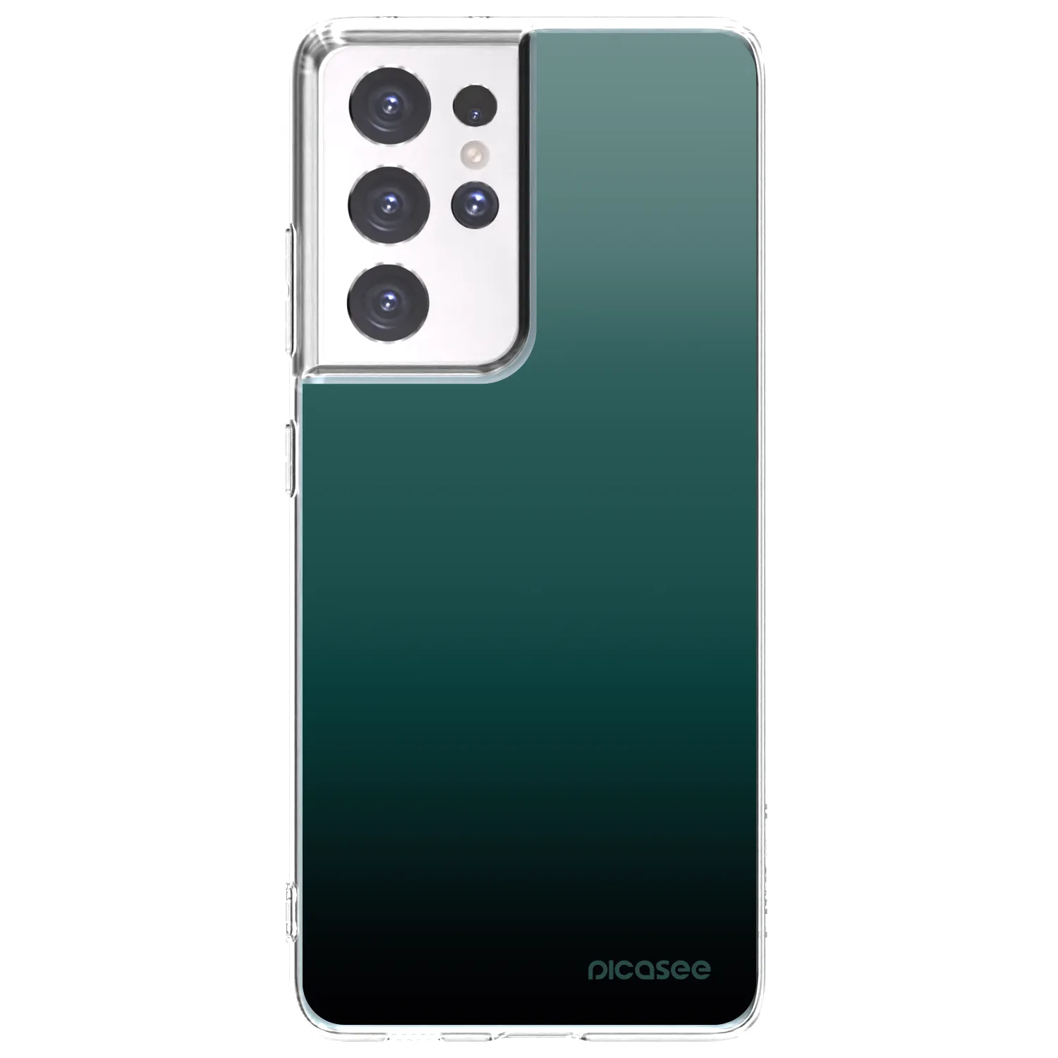 Picasee silikónový prehľadný obal pre Samsung Galaxy S21 Ultra 5G G998B - Verdant Fade