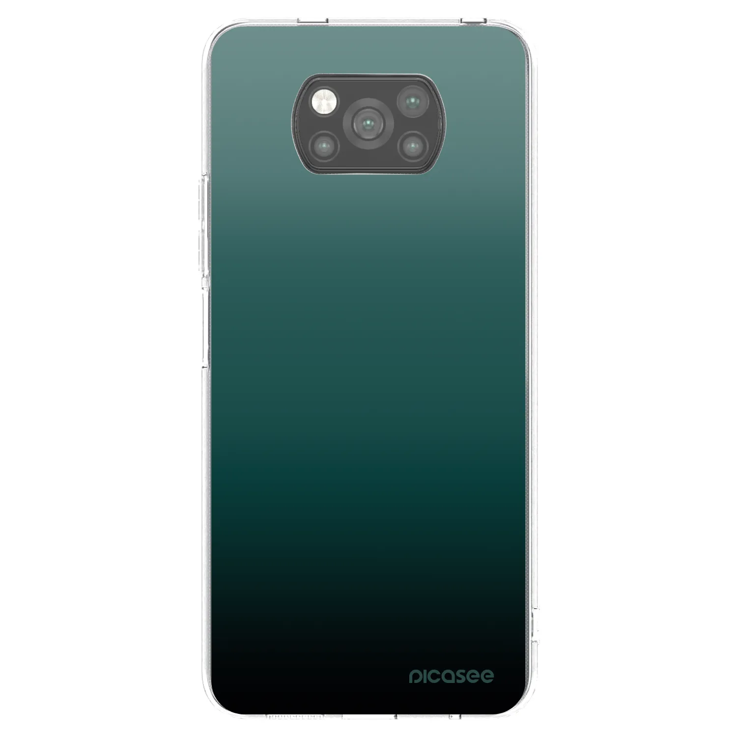 Picasee silikónový čierny obal pre Xiaomi Poco X3 Pro - Verdant Fade