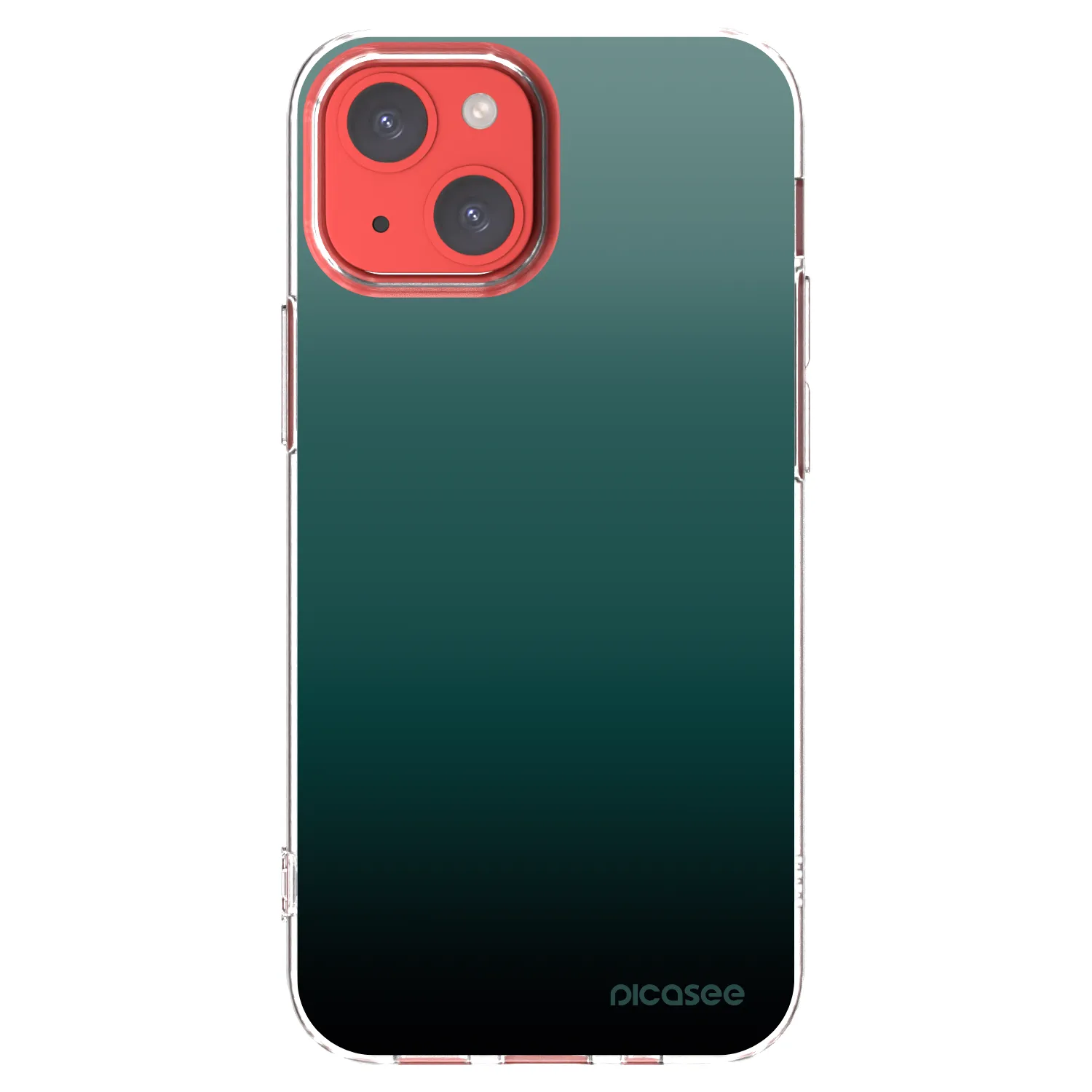 Picasee silikónový prehľadný obal pre Apple iPhone 13 mini - Verdant Fade