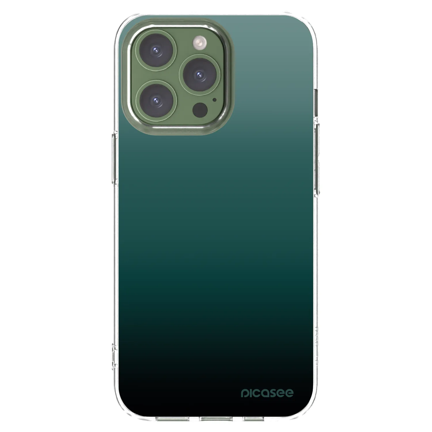 Picasee silikónový prehľadný obal pre Apple iPhone 13 Pro - Verdant Fade