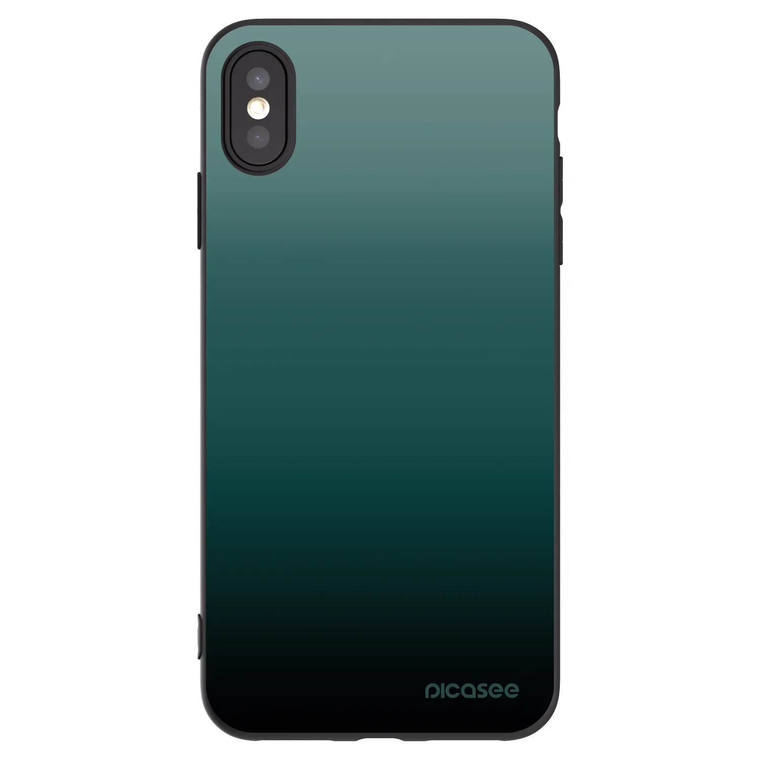 Picasee silikónový čierny obal pre Apple iPhone XS Max - Verdant Fade