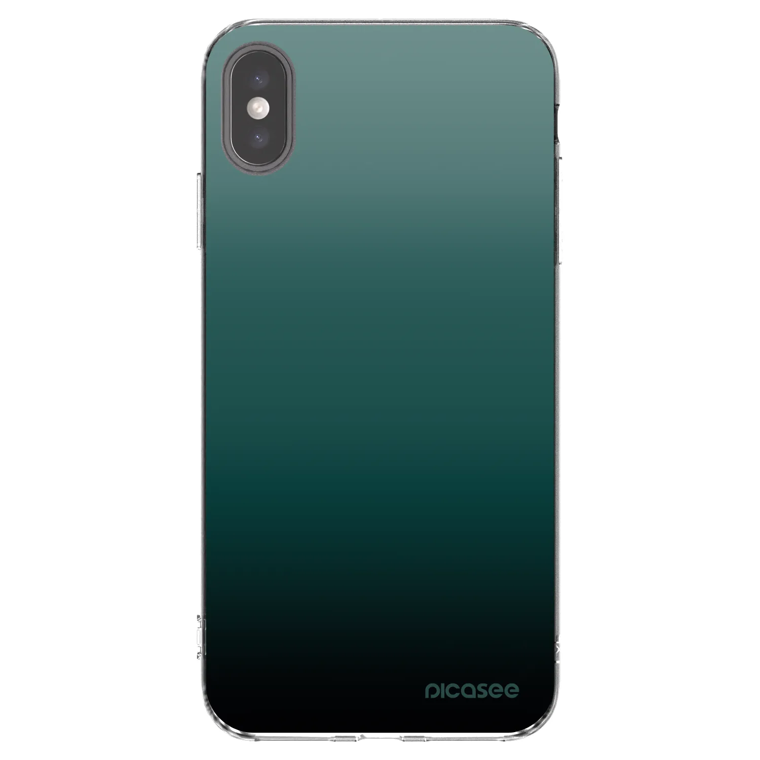 Picasee silikónový prehľadný obal pre Apple iPhone XS Max - Verdant Fade