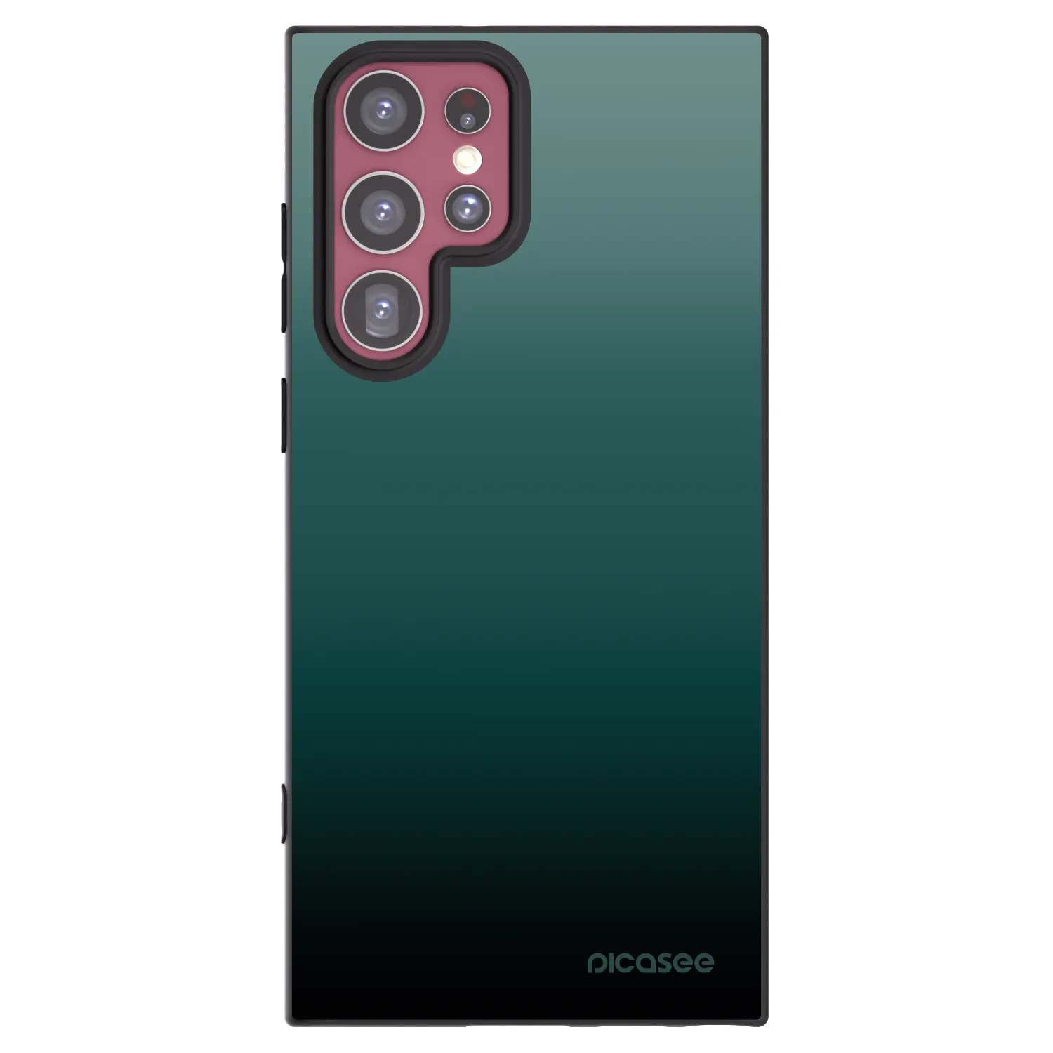 Picasee silikónový čierny obal pre Samsung Galaxy S22 Ultra 5G - Verdant Fade
