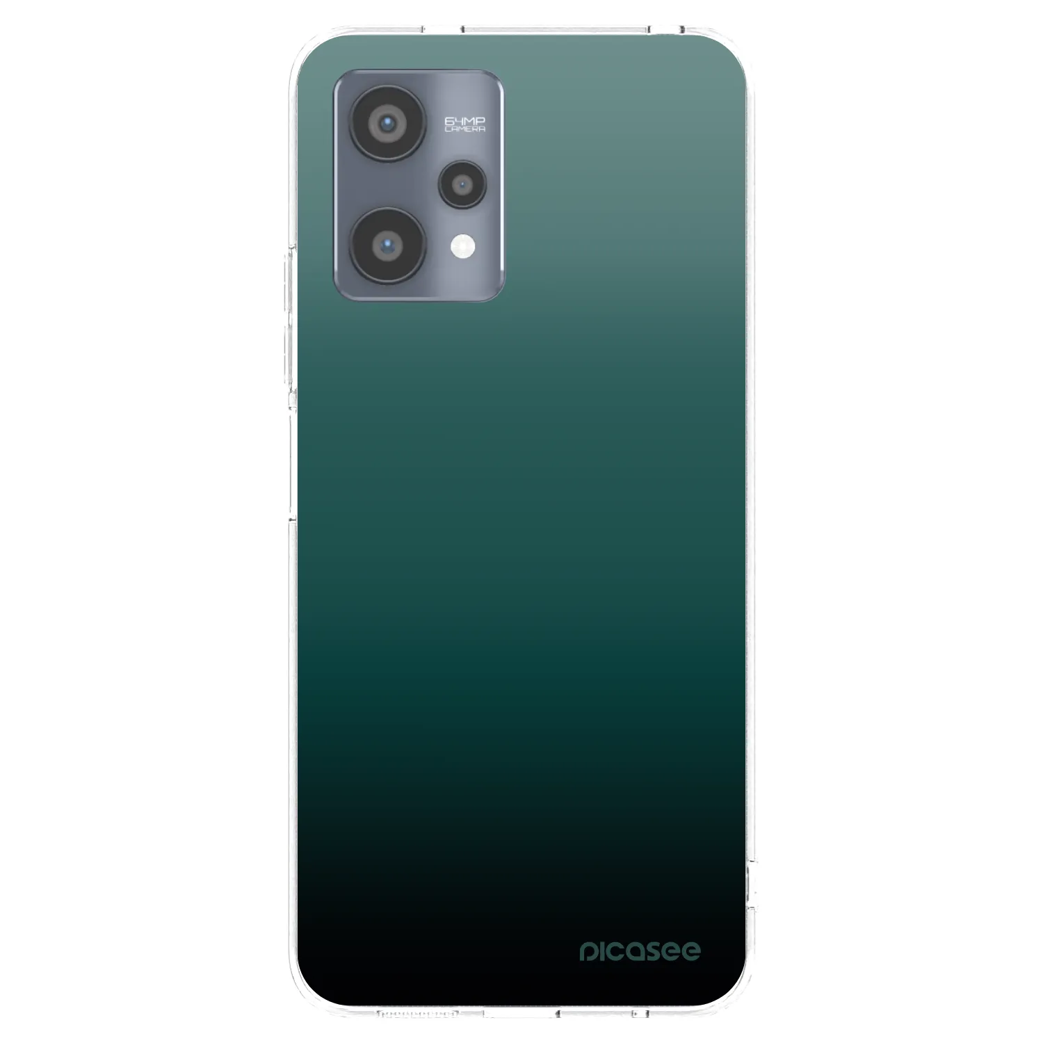 Picasee silikónový prehľadný obal pre Realme 9 Pro 5G - Verdant Fade