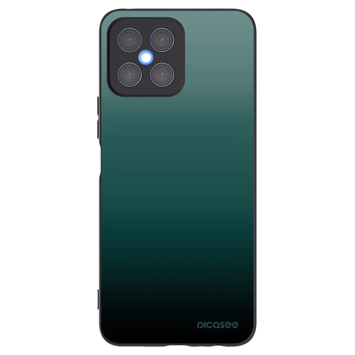 Picasee silikónový čierny obal pre Honor X8 4G - Verdant Fade