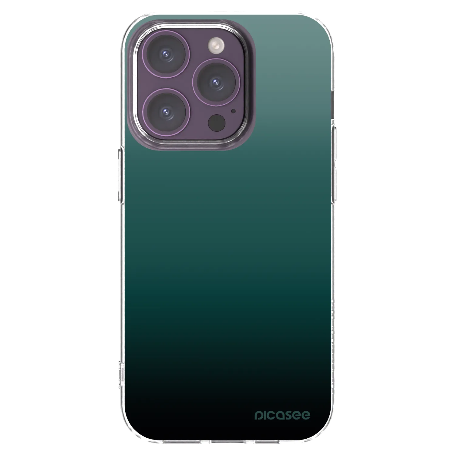Picasee silikónový prehľadný obal pre Apple iPhone 14 Pro - Verdant Fade