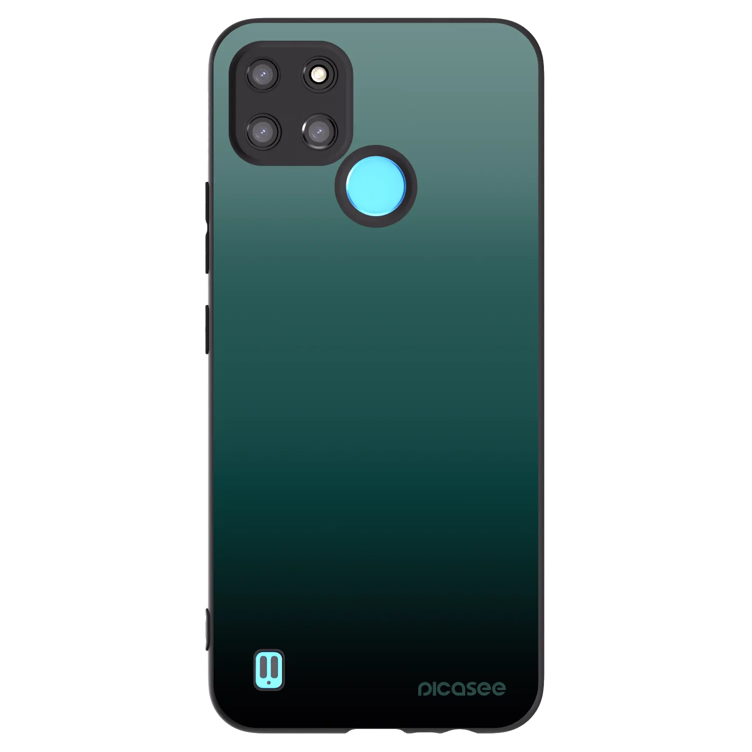Picasee silikónový čierny obal pre Realme C21Y - Verdant Fade