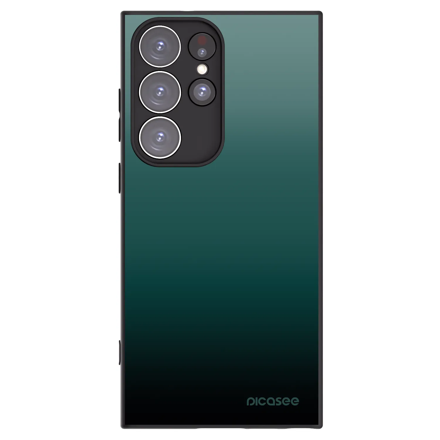 Picasee silikónový čierny obal pre Samsung Galaxy S23 Ultra 5G - Verdant Fade