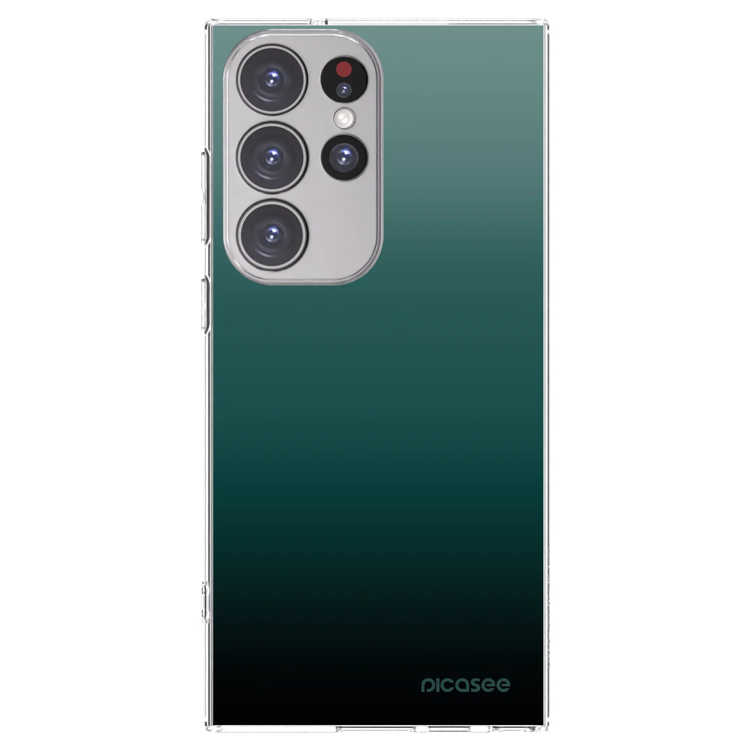 Picasee silikónový prehľadný obal pre Samsung Galaxy S23 Ultra 5G - Verdant Fade