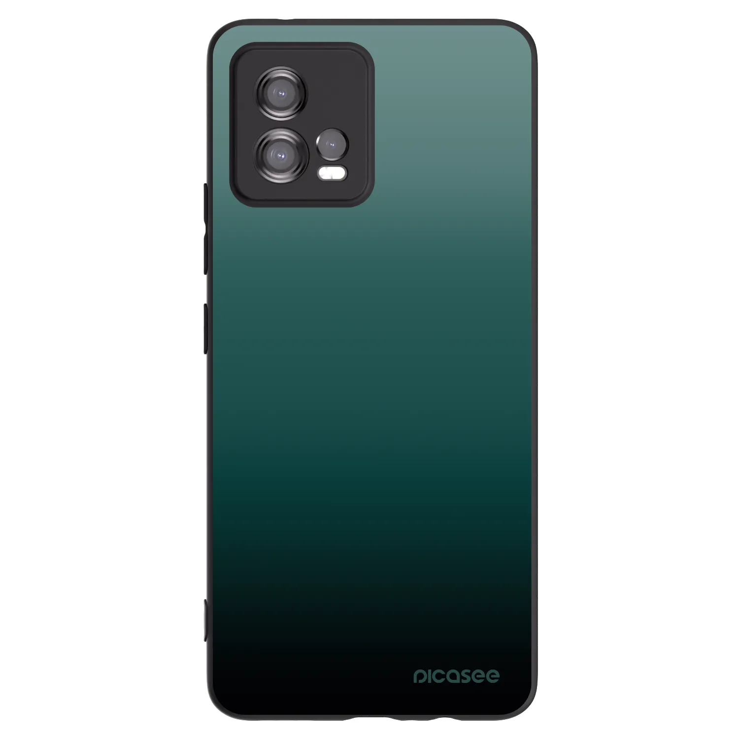 Picasee silikónový čierny obal pre Motorola Moto G72 - Verdant Fade