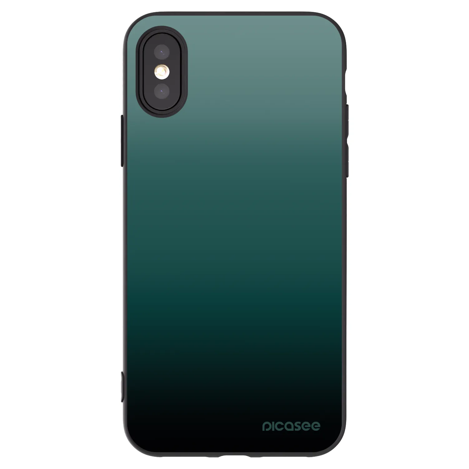 Picasee silikónový čierny obal pre Apple iPhone X/XS - Verdant Fade
