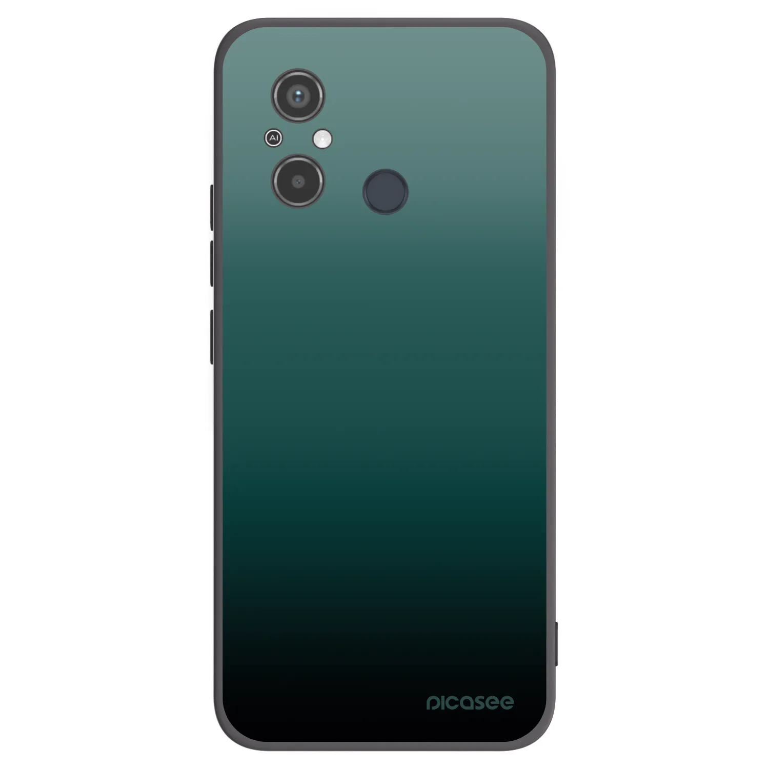 Picasee silikónový čierny obal pre Xiaomi Redmi 12C - Verdant Fade