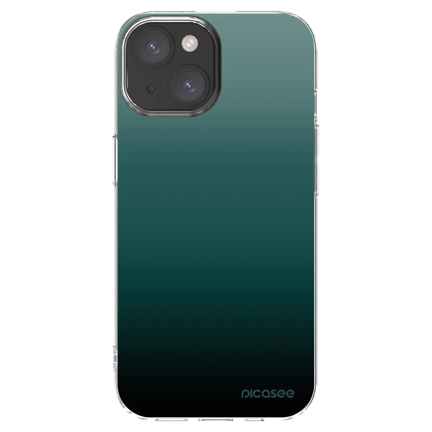 Picasee silikónový prehľadný obal pre Apple iPhone 15 - Verdant Fade