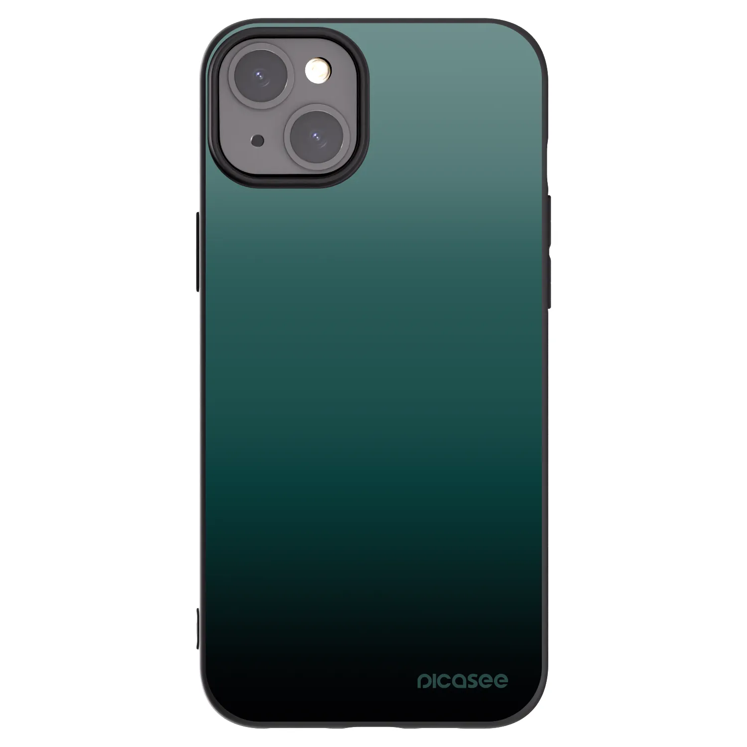 Picasee silikónový čierny obal pre Apple iPhone 15 Plus - Verdant Fade