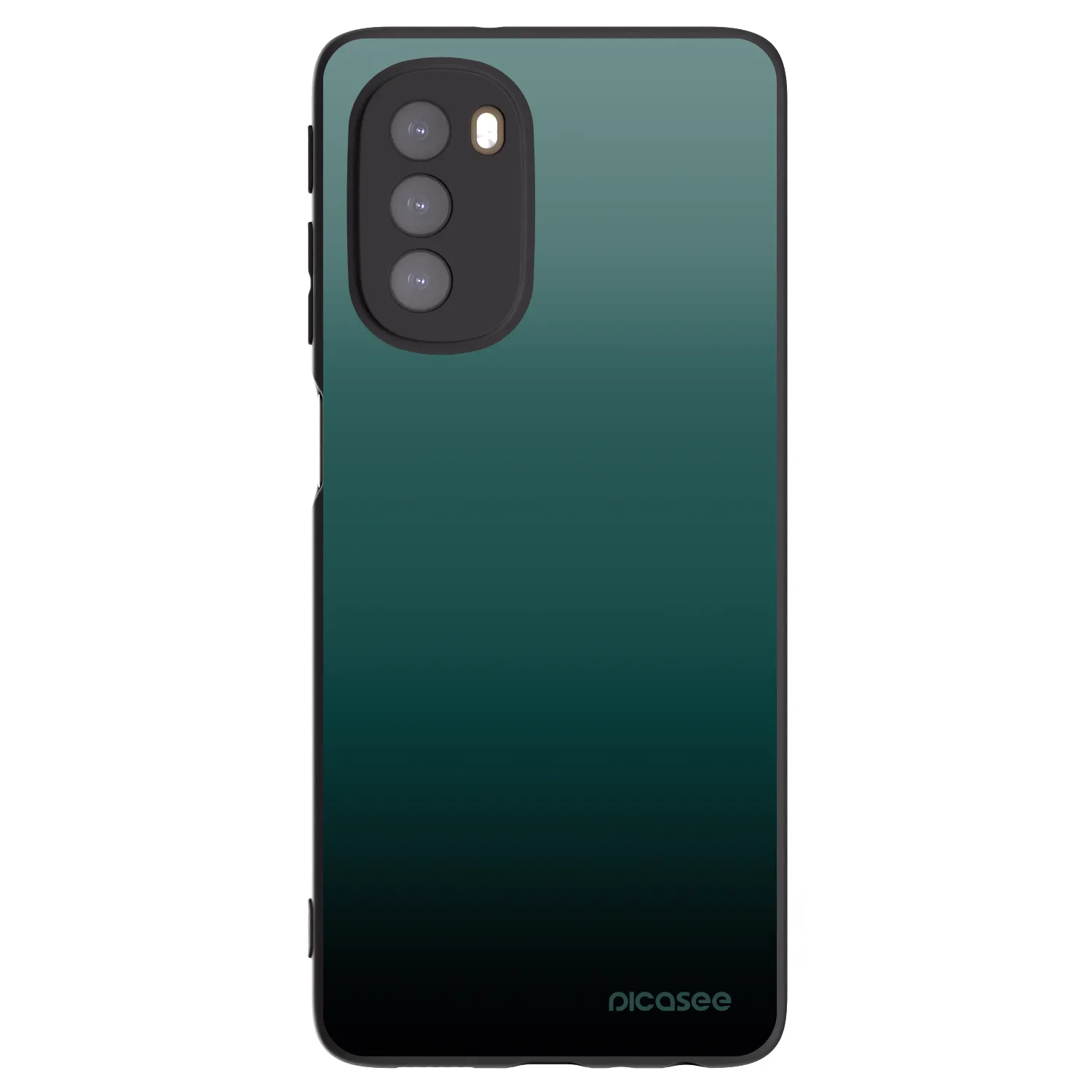 Picasee silikónový čierny obal pre Motorola Moto G51 - Verdant Fade