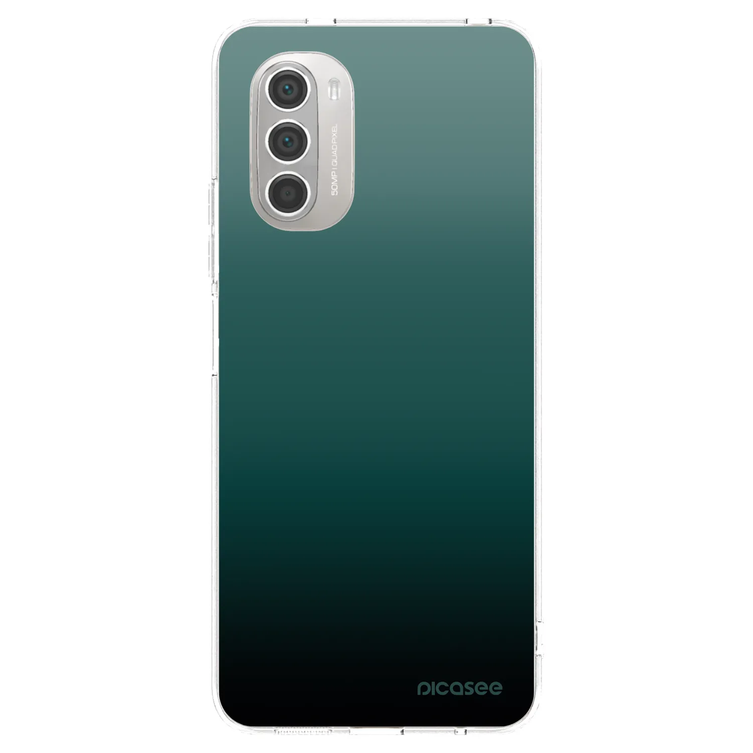 Picasee silikónový prehľadný obal pre Motorola Moto G51 - Verdant Fade