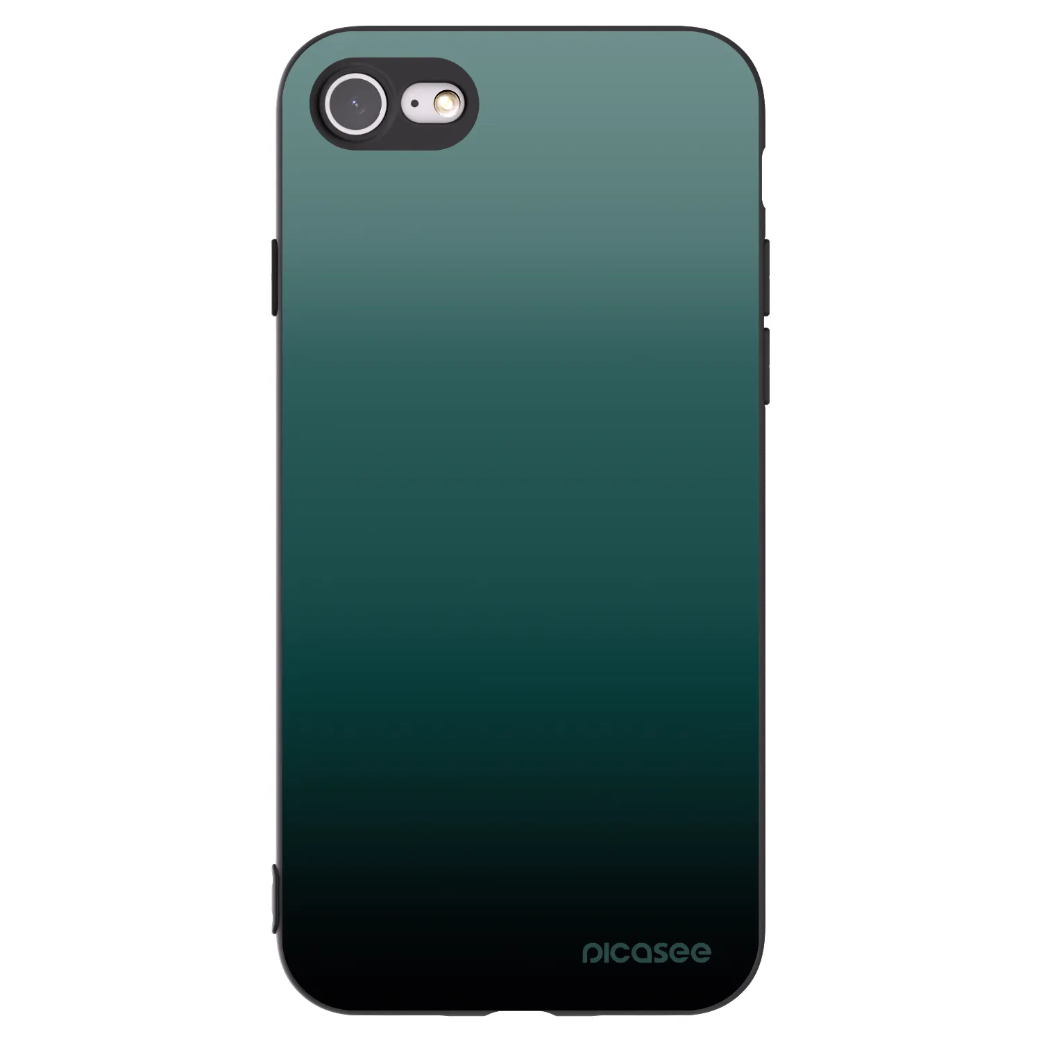 Picasee silikónový čierny obal pre Apple iPhone 7 - Verdant Fade