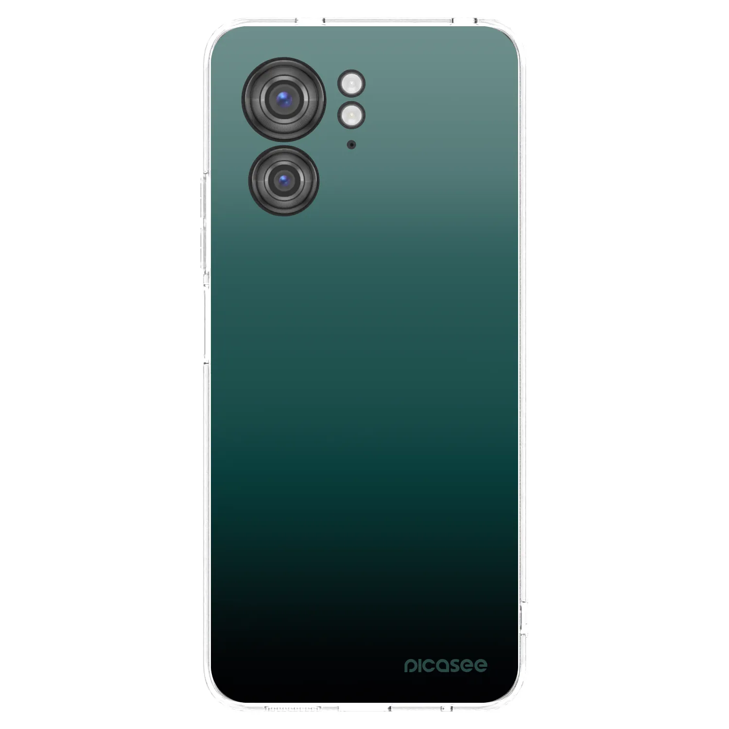 Picasee silikónový prehľadný obal pre Motorola Edge 40 - Verdant Fade