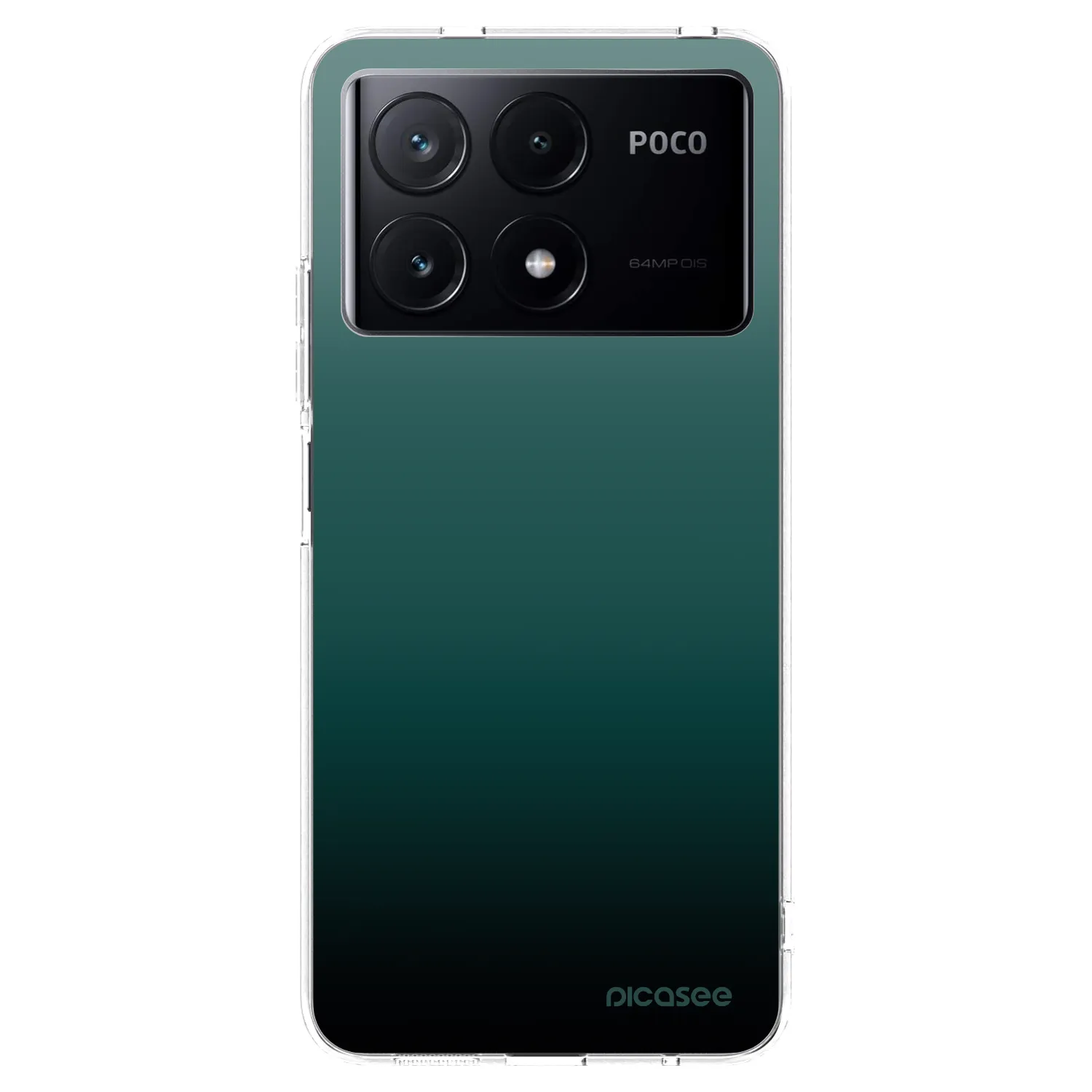 Picasee silikónový prehľadný obal pre Xiaomi Poco X6 Pro - Verdant Fade