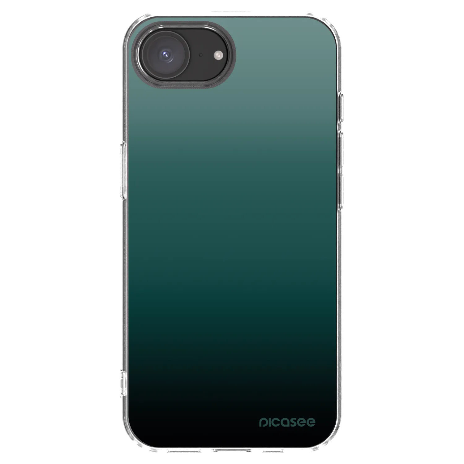 Picasee silikónový prehľadný obal pre Apple iPhone 16e - Verdant Fade