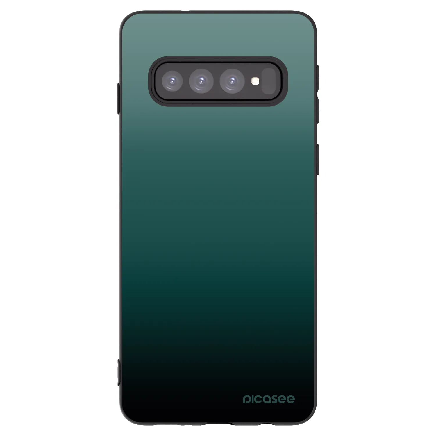 Picasee silikónový čierny obal pre Samsung Galaxy S10 G973 - Verdant Fade