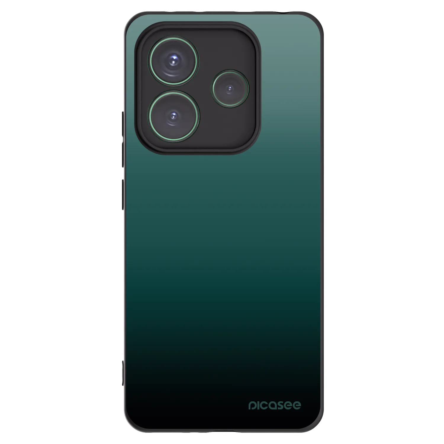 Silikónový čierny obal pre Xiaomi Redmi Note 14 5G - Verdant Fade