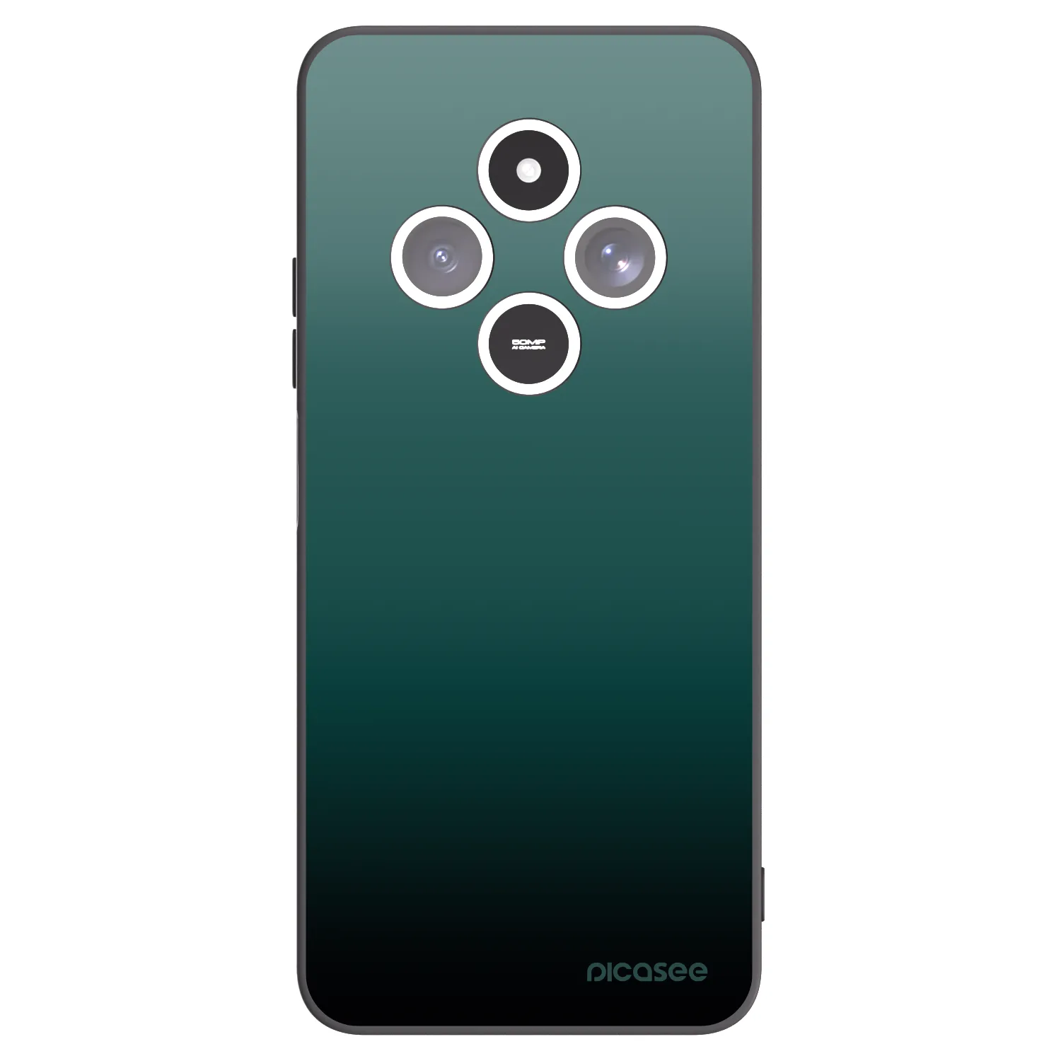 Picasee silikónový čierny obal pre Xiaomi Redmi 14C - Verdant Fade