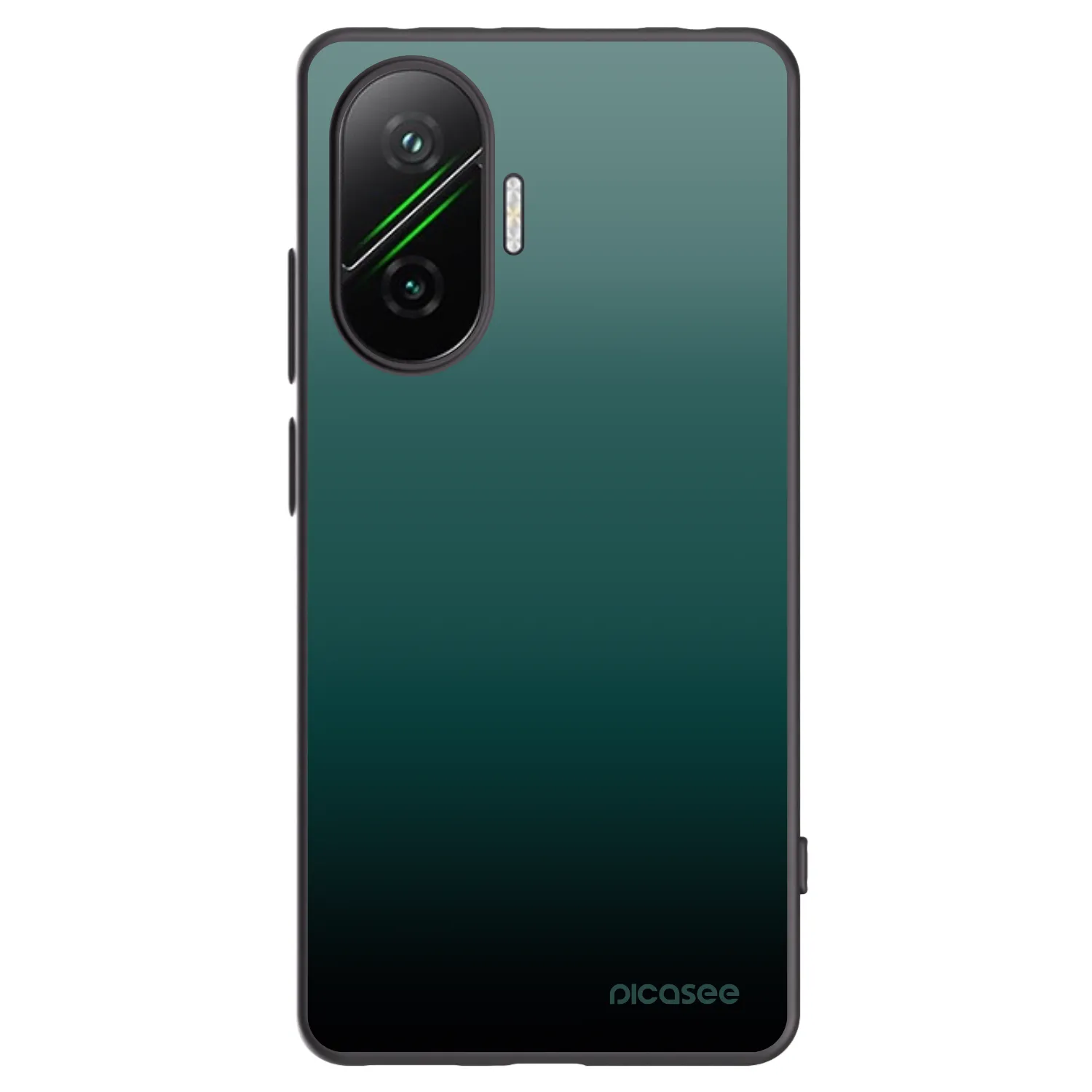 Silikónový čierny obal pre Xiaomi Poco F7 Pro 5G - Verdant Fade