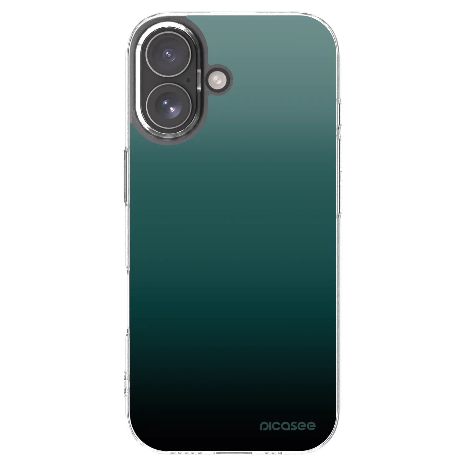 Picasee silikónový prehľadný obal pre Apple iPhone 17 - Verdant Fade