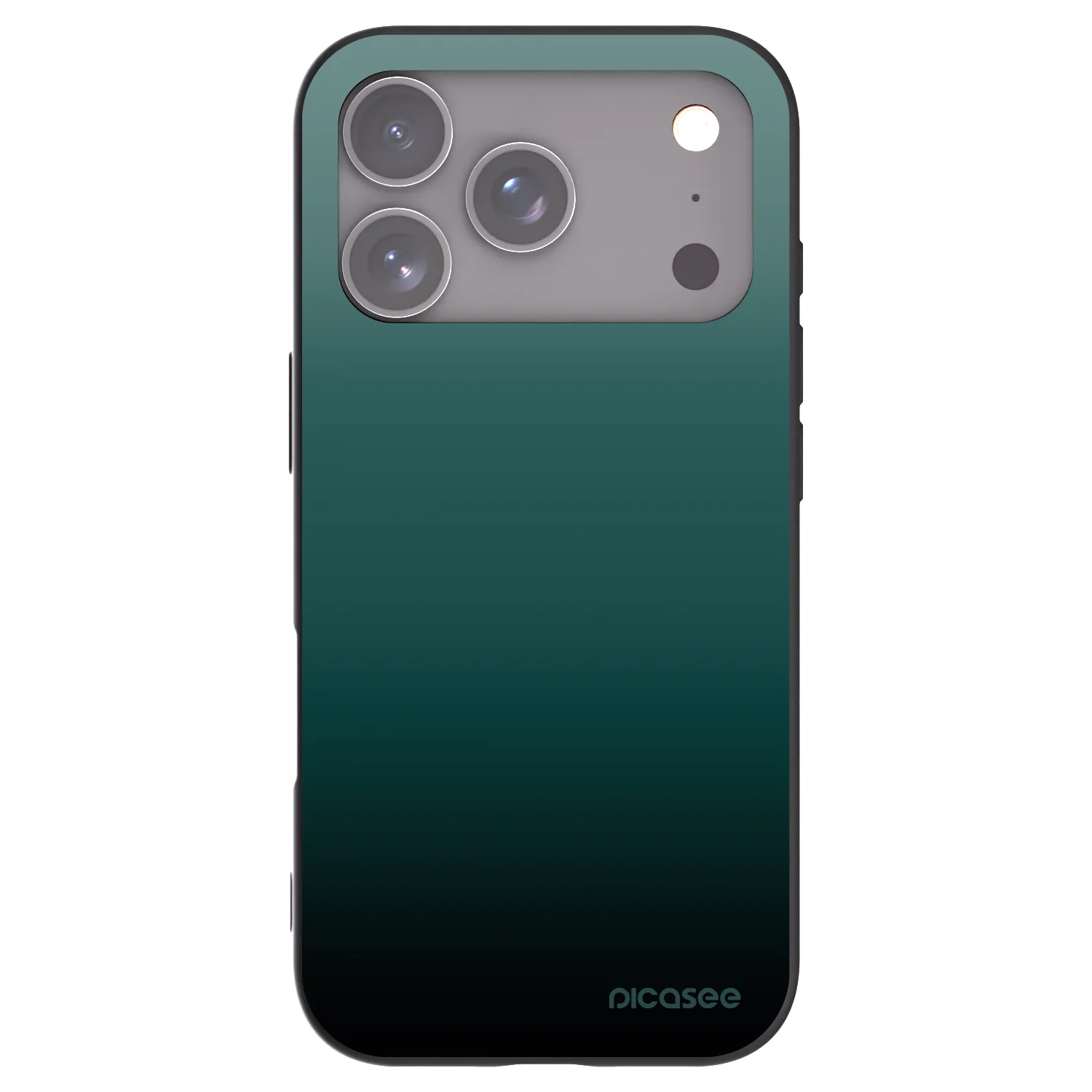 Picasee silikónový čierny obal pre Apple iPhone 17 Pro - Verdant Fade