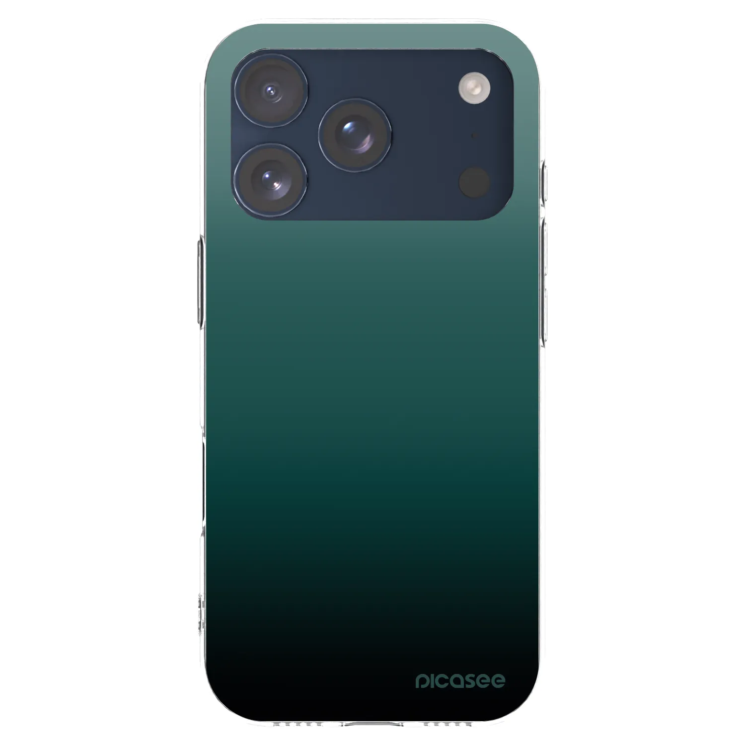 Picasee silikónový prehľadný obal pre Apple iPhone 17 Pro - Verdant Fade