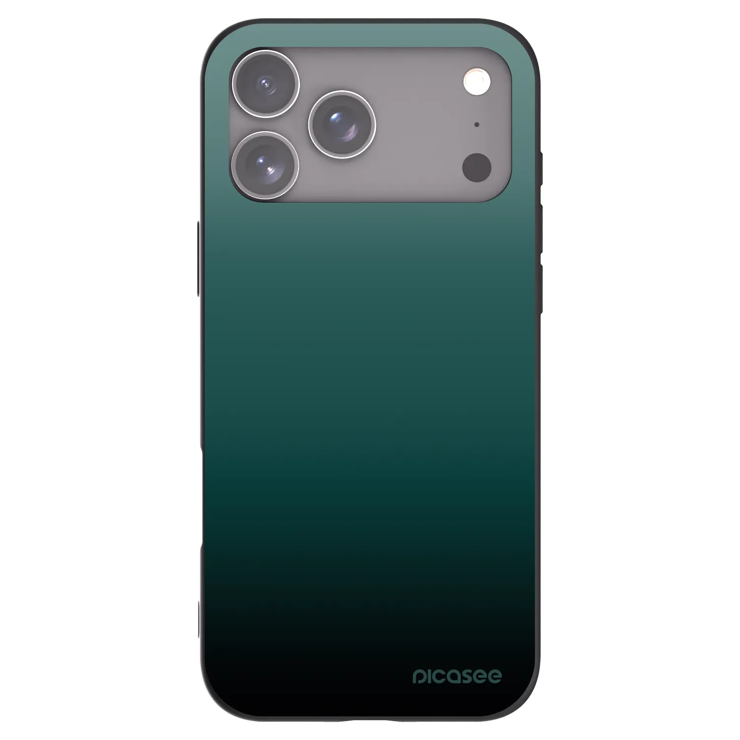 Picasee silikónový čierny obal pre Apple iPhone 17 Pro Max - Verdant Fade