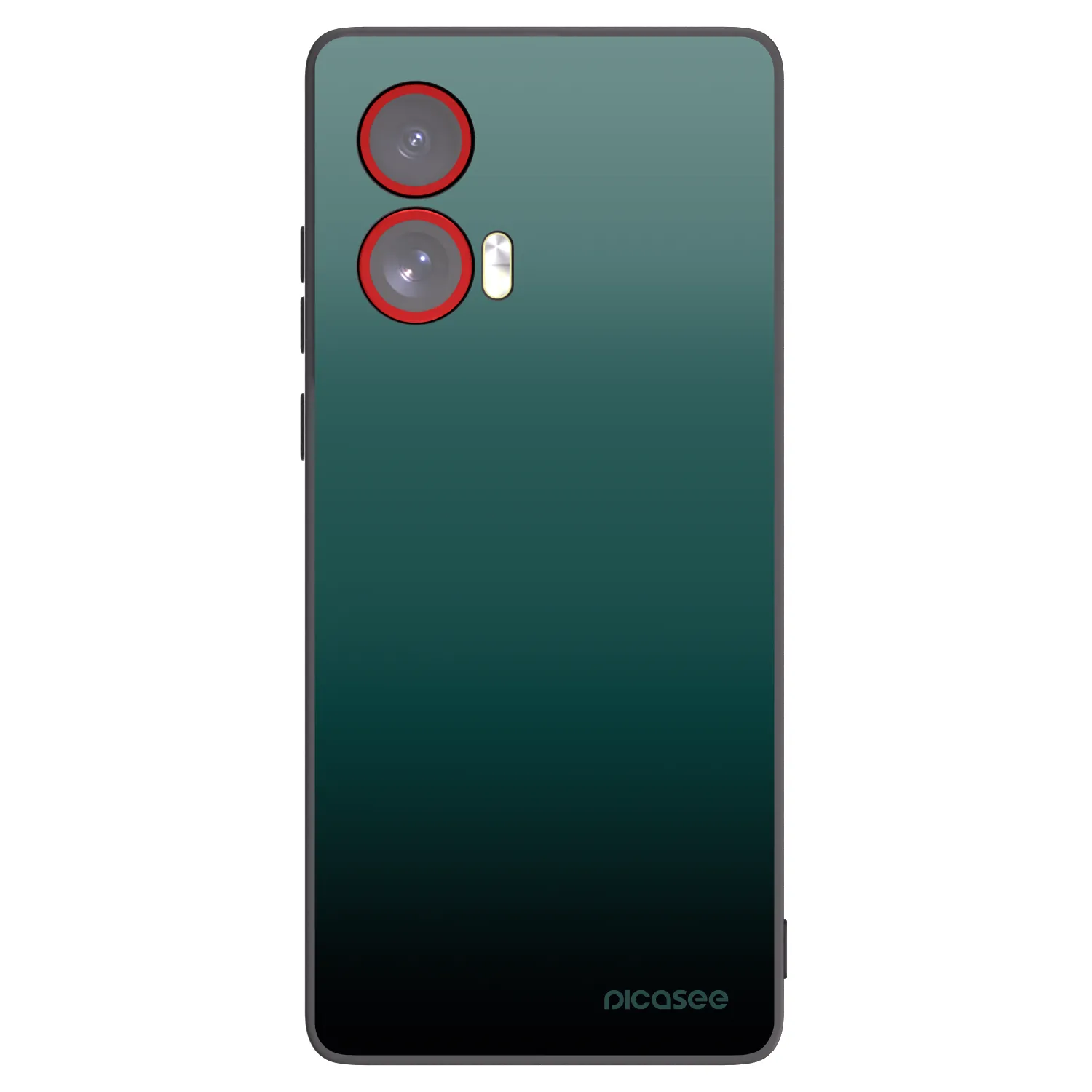Silikónový čierny obal pre Motorola Edge 50 Fusion - Verdant Fade