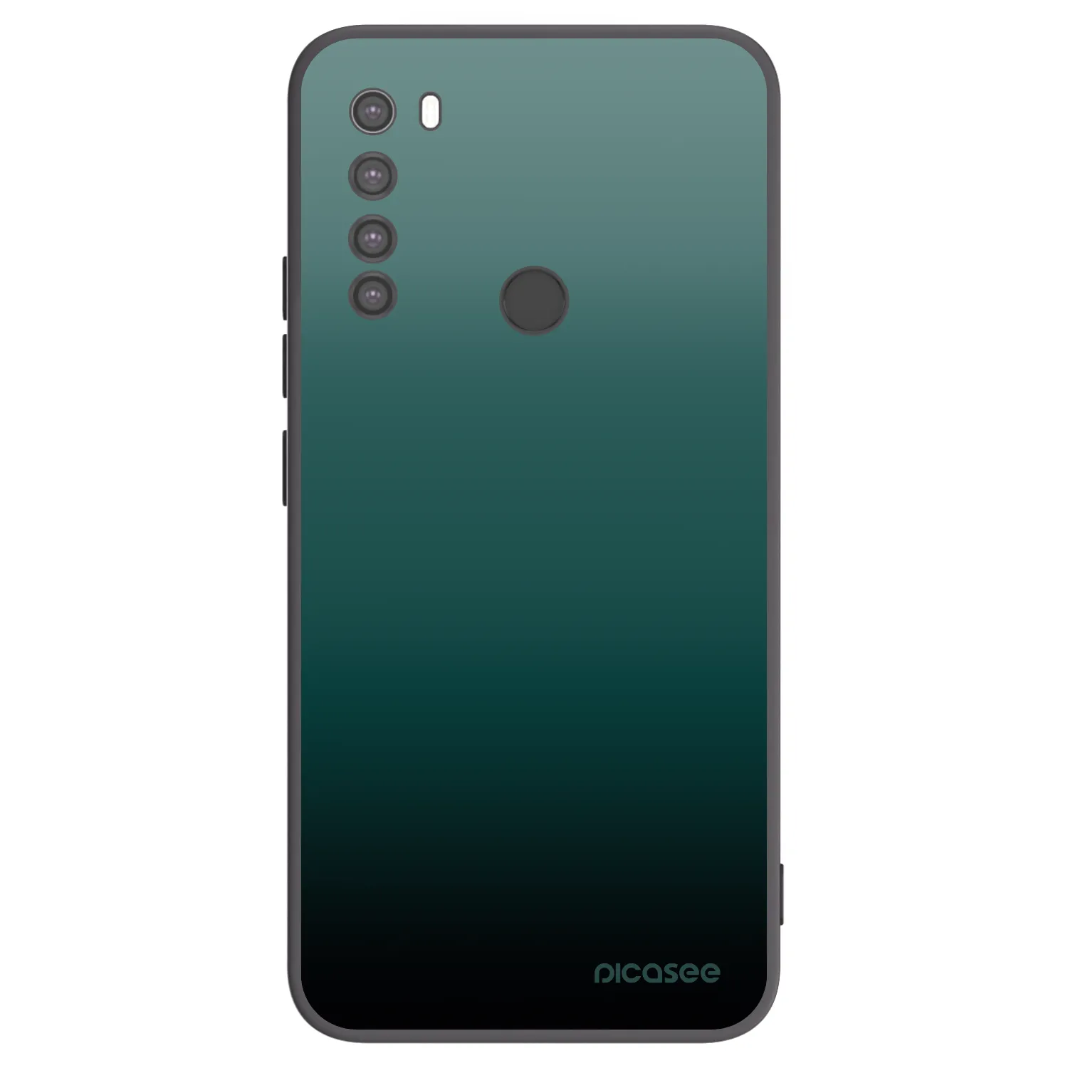 Picasee silikónový čierny obal pre Xiaomi Redmi Note 8 - Verdant Fade