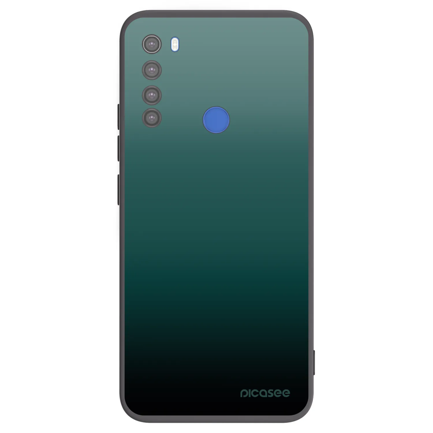 Picasee silikónový čierny obal pre Xiaomi Redmi Note 8T - Verdant Fade
