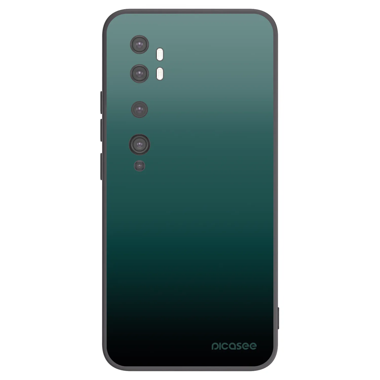Picasee silikónový čierny obal pre Xiaomi Mi Note 10 (Pro) - Verdant Fade